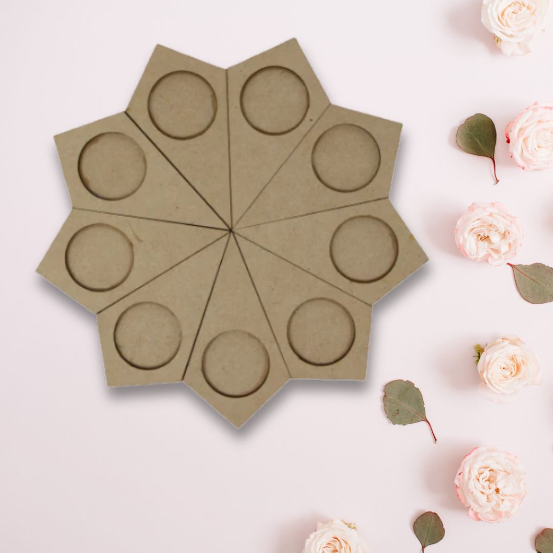 Geo Metric Shape MDF Tea Light Candle Holder TH063