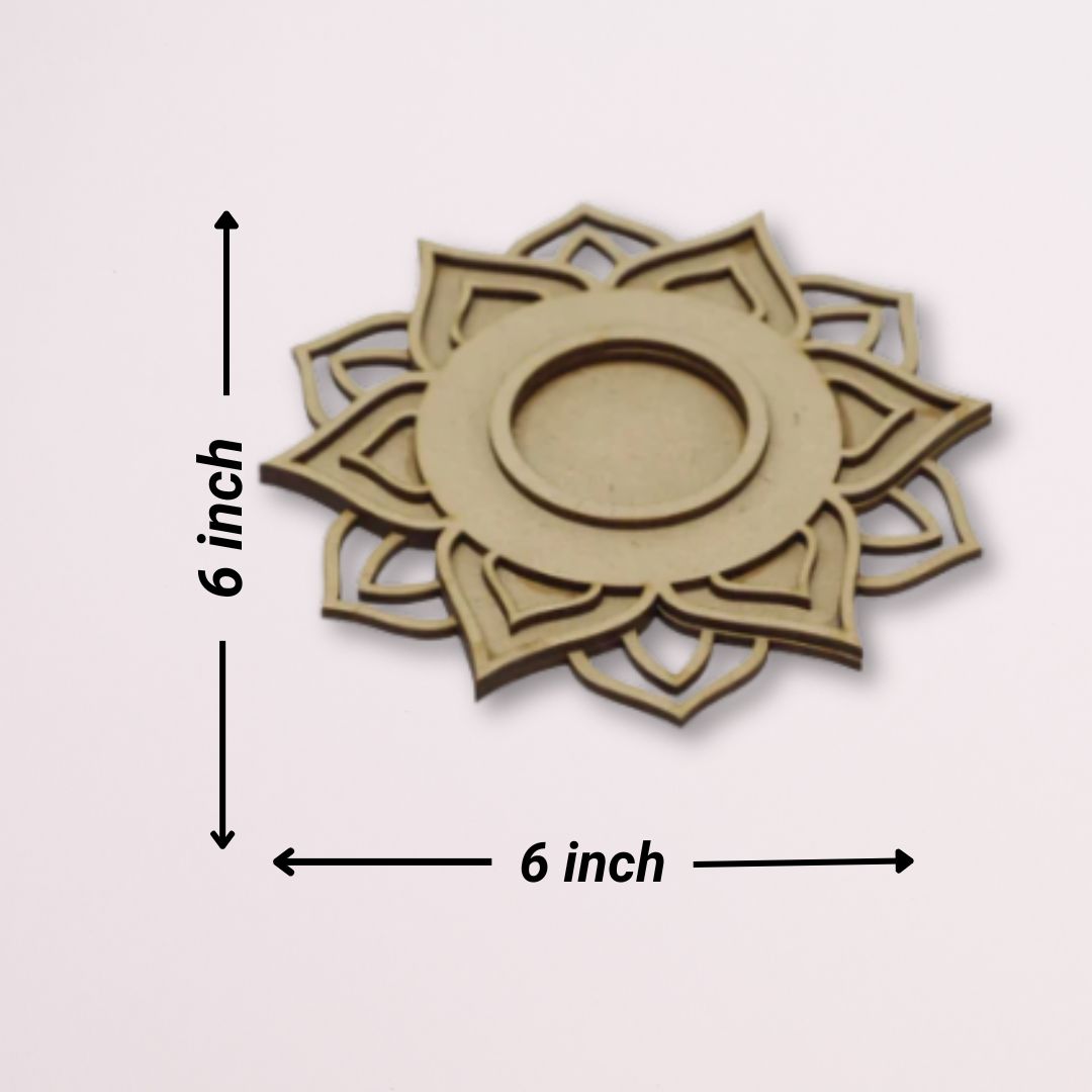 Designer 3 Layer MDF Tea Light Holder TH060