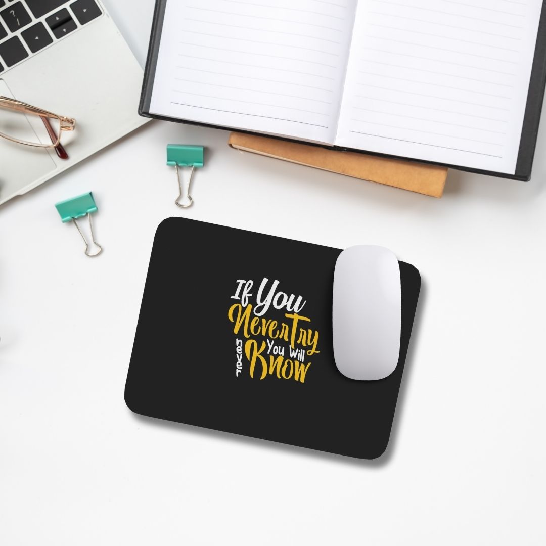 Premium Motivational Quote Mouse Pad