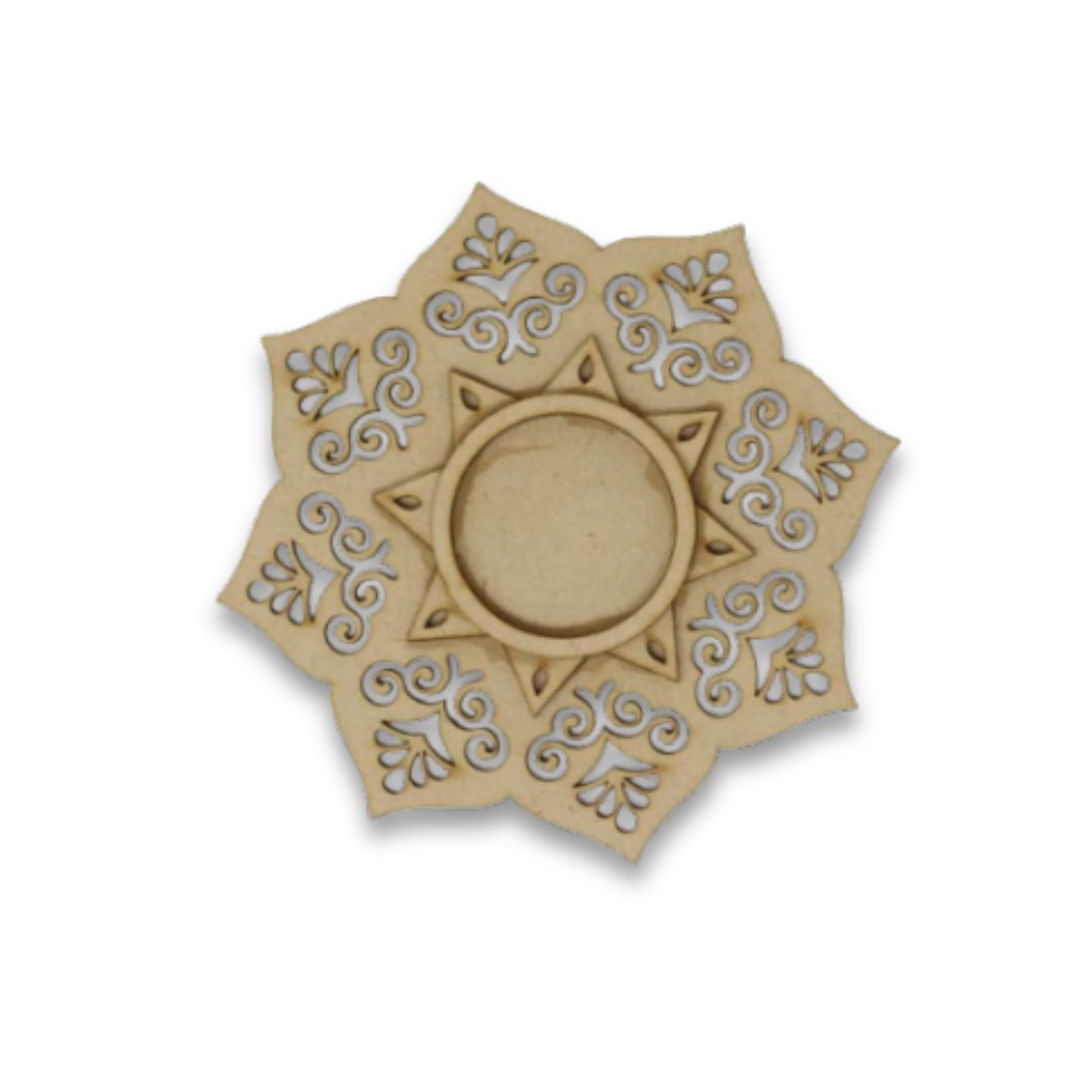 Designer 3 Layer MDF Tea Light Holder TH062