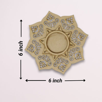 Designer 3 Layer MDF Tea Light Holder TH062