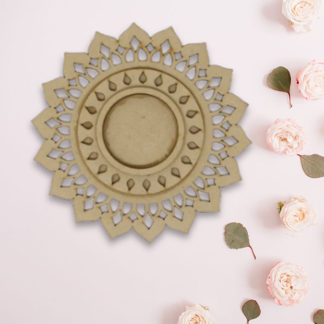 Designer 3 Layer MDF Tea Light Holder TH061