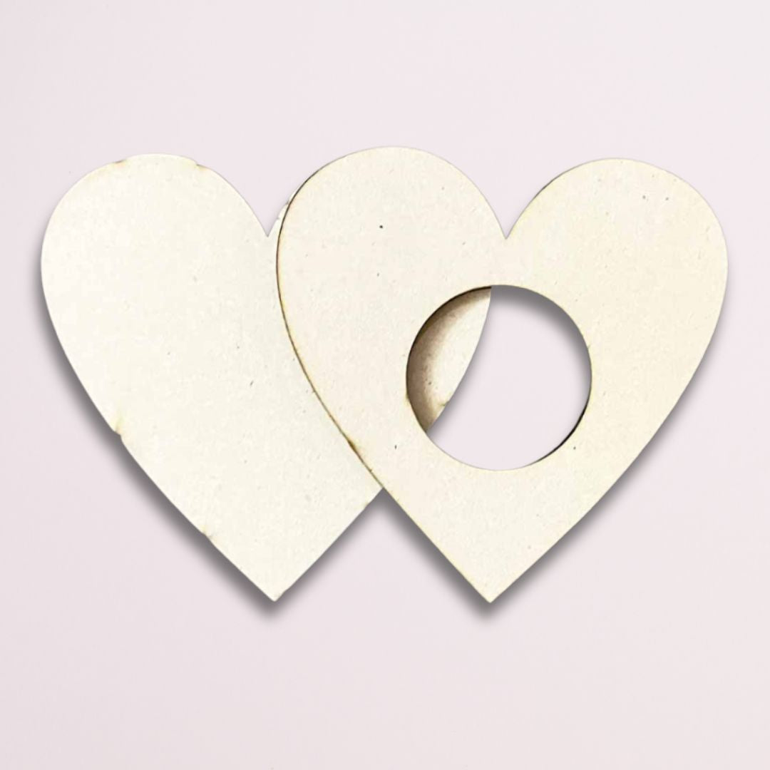 Heart Shape MDF Tea Light Holder TH064