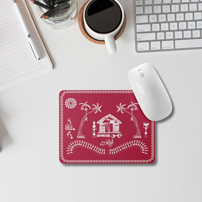 Premium Traditional Warli Art Mouse Pad