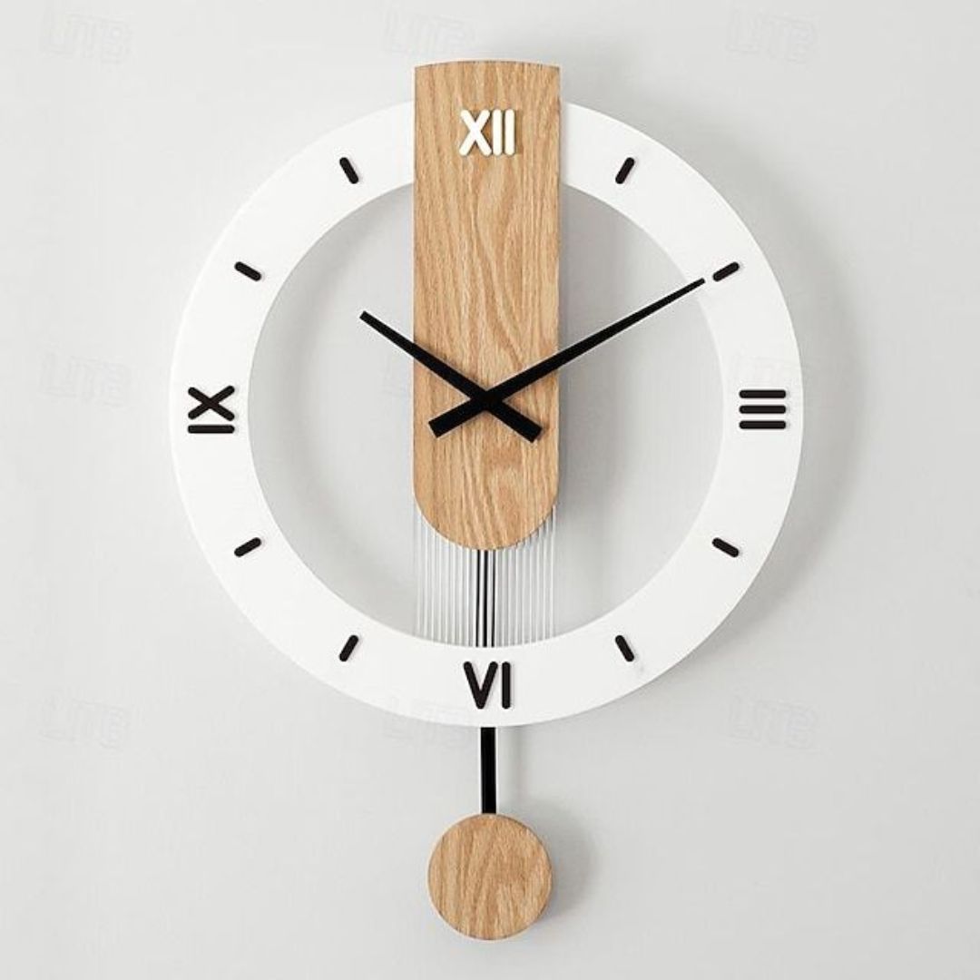 Acrylic Hanging Wall Clock |  Versatile Roman Numerals