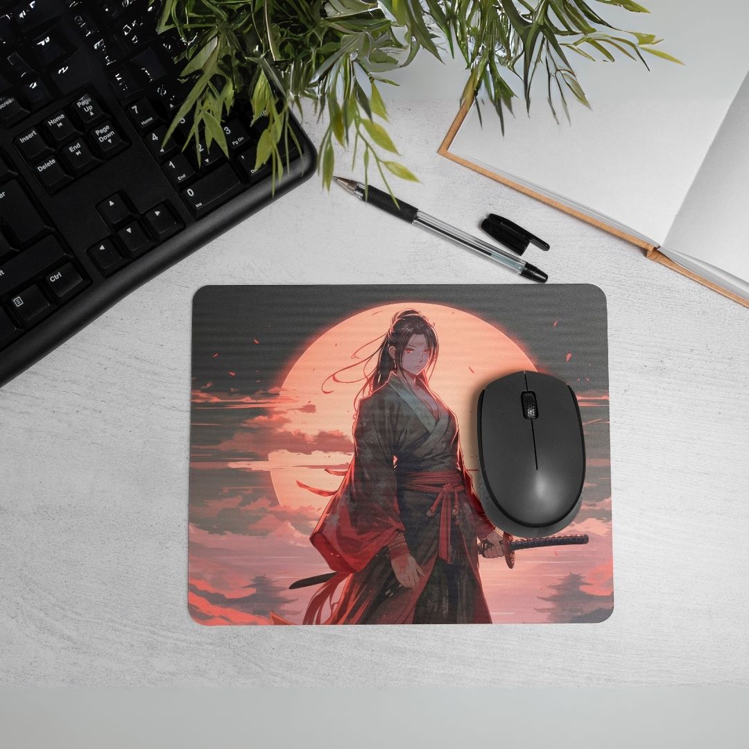 Premium samurai character Printed Mouse Pad