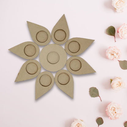 Leaf Shape MDF Tea Light Holder TH065
