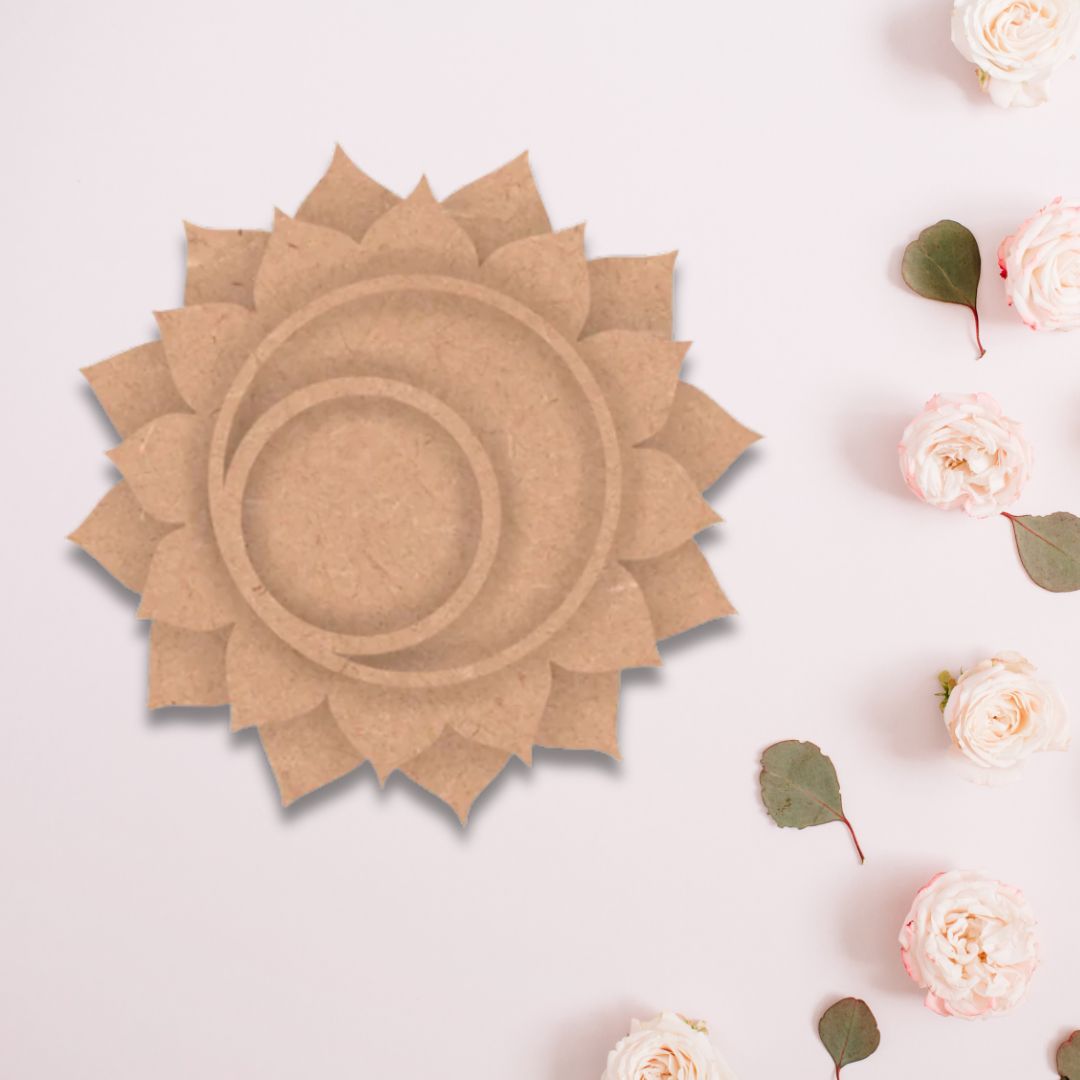 MDF Floral Tealight Holder TH069