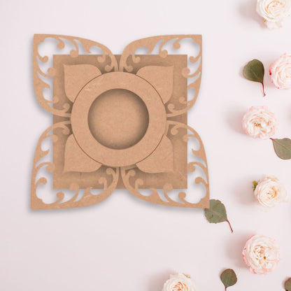 Floral Elegant T Light Candle Holder TH066