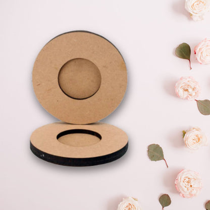 Round Shape MDF Tea Light Holder TH071