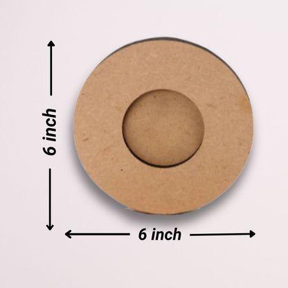 Round Shape MDF Tea Light Holder TH071