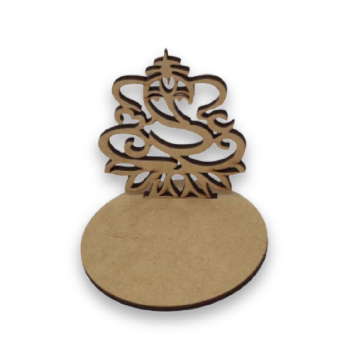 Ganesha Cutout MDF Tea Light Holder TH073
