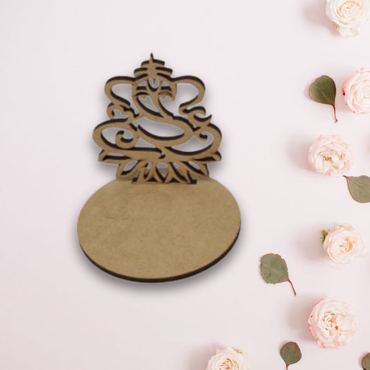 Ganesha Cutout MDF Tea Light Holder TH073