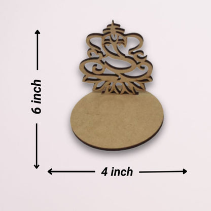 Ganesha Cutout MDF Tea Light Holder TH073
