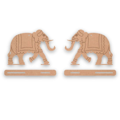 Pichwai Elephant With Stand Cutout