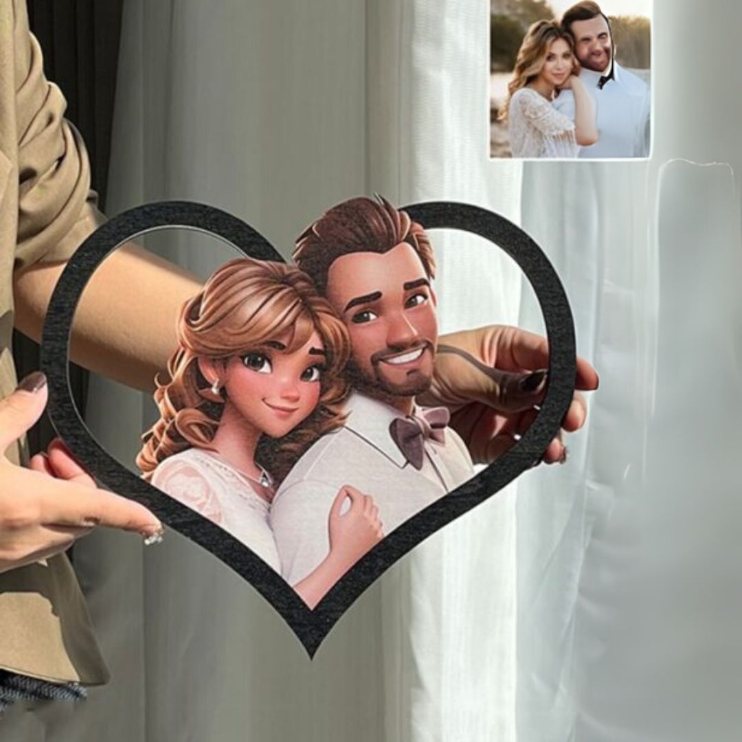 Personalized Photo Heart-shaped Frame