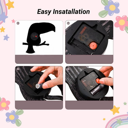 Toucan Wall Clock for Kids Room and Decorative