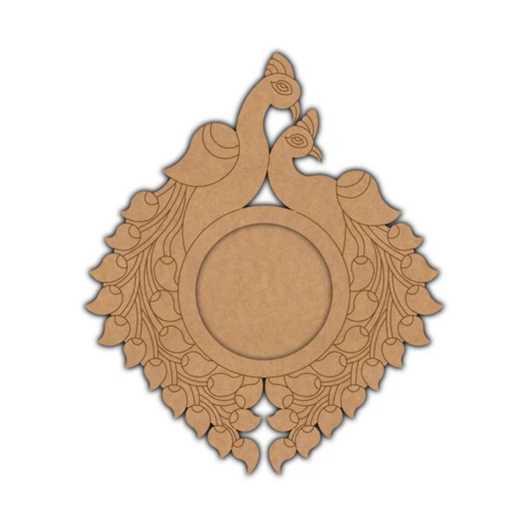 Peacock Design MDF Tealight Candle Holder TH006