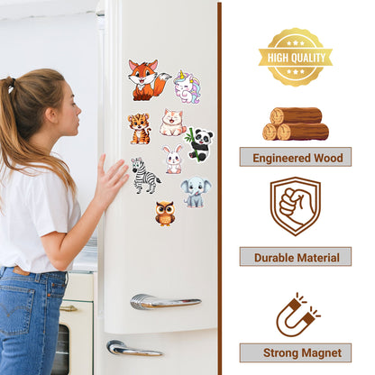 Fridge Magnet Cute Animals Theme for Home & Kitchen