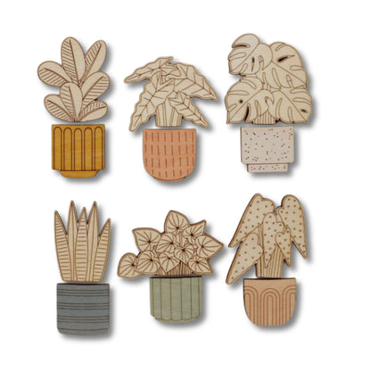 Fridge Magnet Flower Pot Theme  for Home & Kitchen