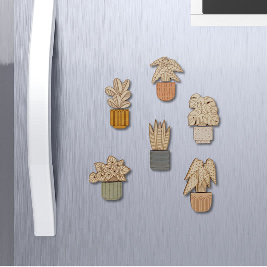 Fridge Magnet Flower Pot Theme  for Home & Kitchen