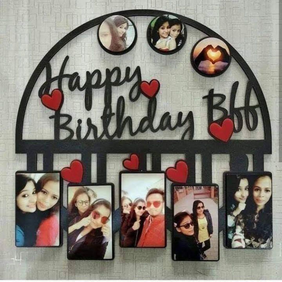 Customized Birthday Wall Art Photos Frame