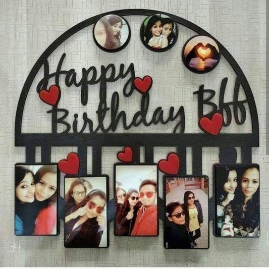 Customized Birthday Wall Art Photos Frame