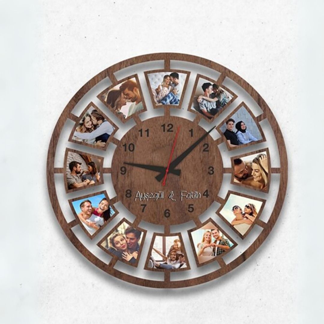 Personalized Photo Wall Clock Gift