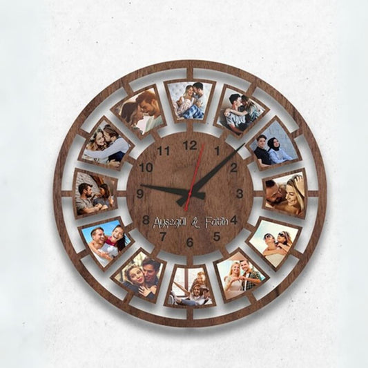 Personalized Photo Wall Clock Gift