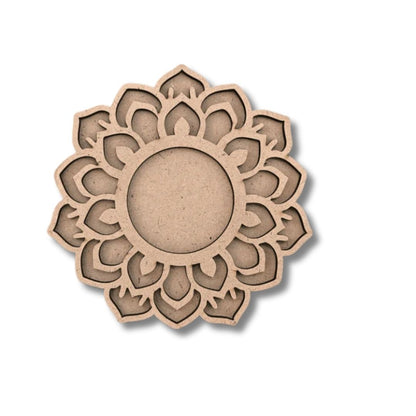 Flower Design MDF Tealight Candle Holder TH008