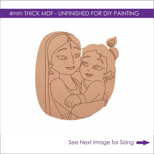 Baby Krishna Pre Marked Cutout