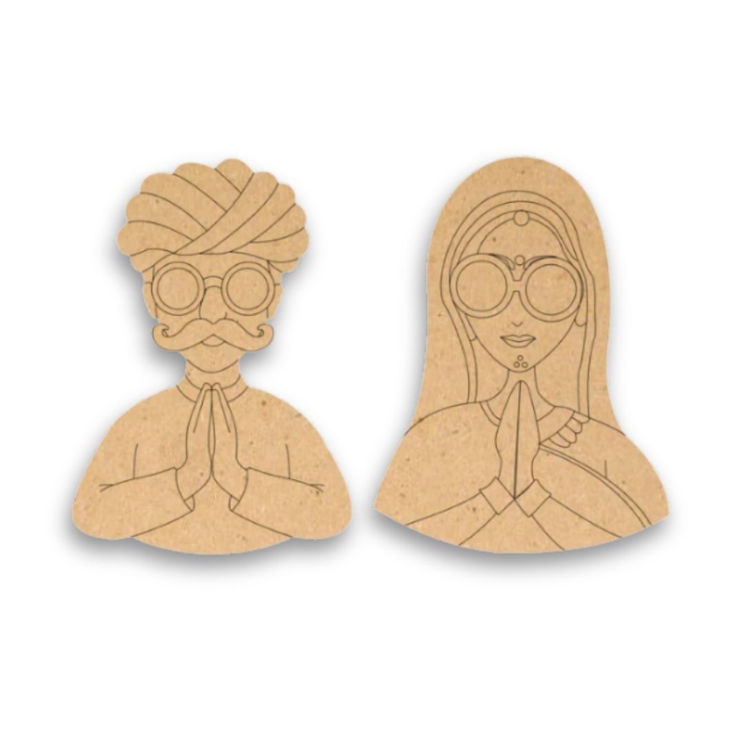 Ram Ram Sa Khamma Ghani MDF Cutouts