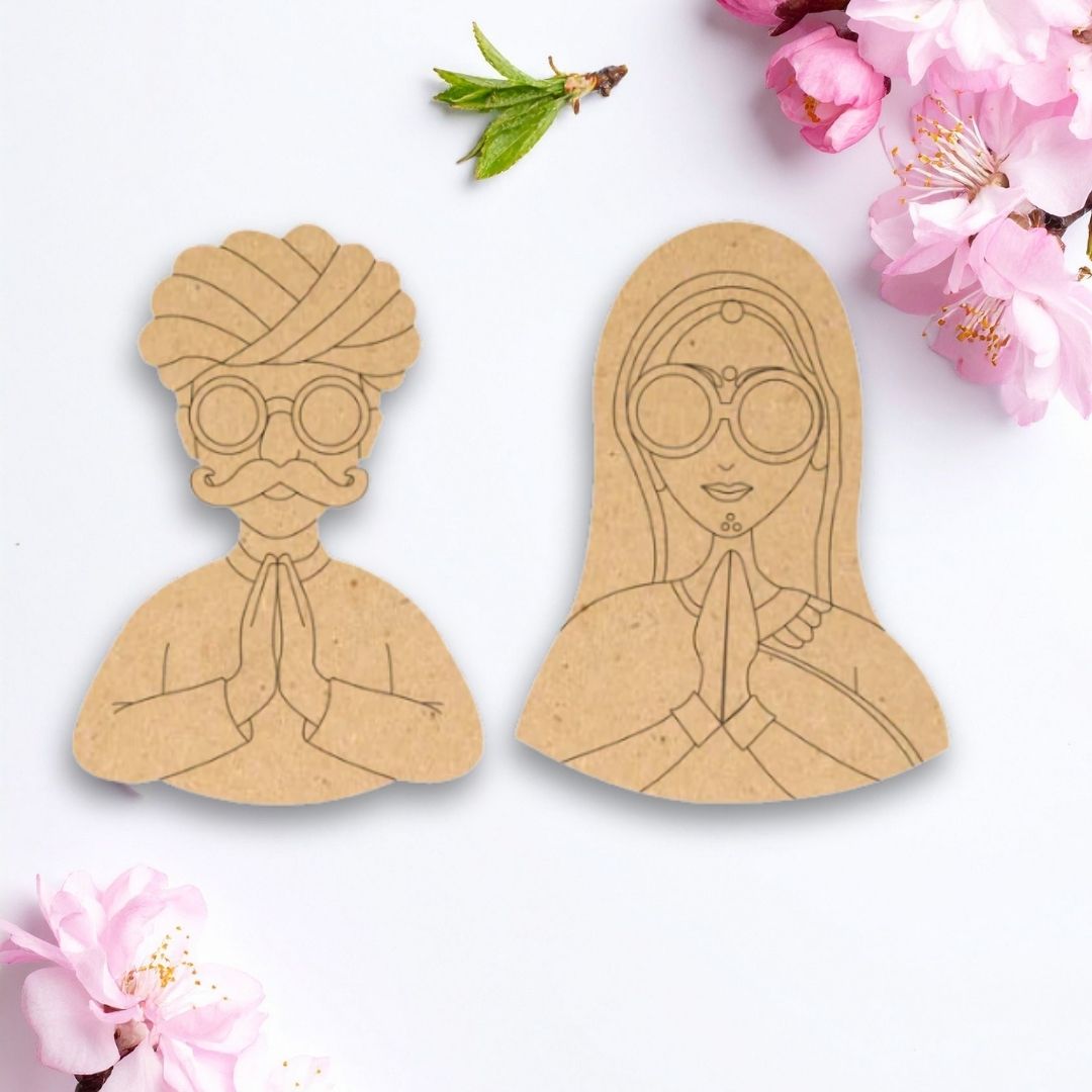 Ram Ram Sa Khamma Ghani MDF Cutouts