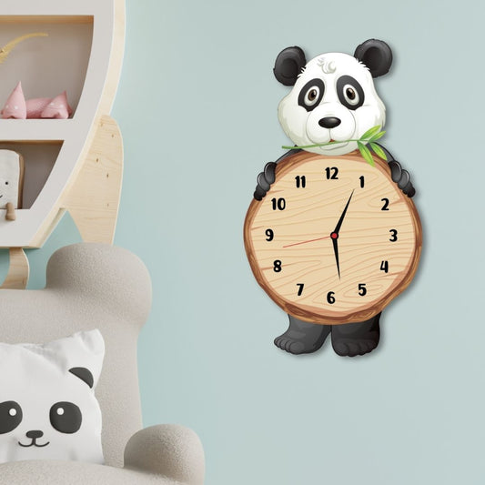 Cute Panda-Shape Wall Clock For Decoration