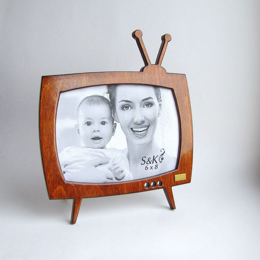 Vintage Retro TV-Shaped  Customized Photo Frame