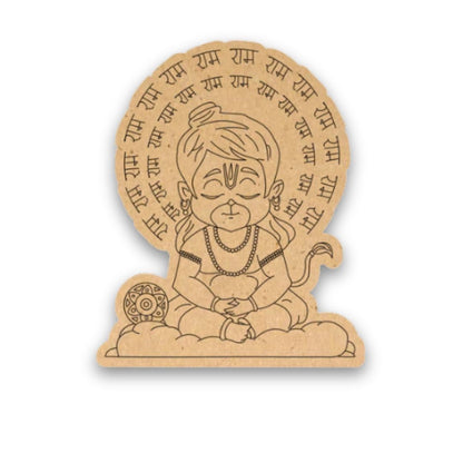 Bal Hanuman Ji Pre-Marked MDF Cutouts
