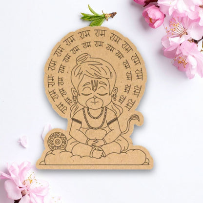 Bal Hanuman Ji Pre-Marked MDF Cutouts
