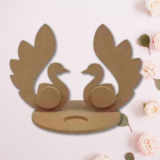 Peacock Shaped MDF Tealight Candle Holder TH013