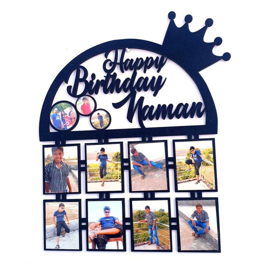 Personalized Half Ring Birthday Photo Frame