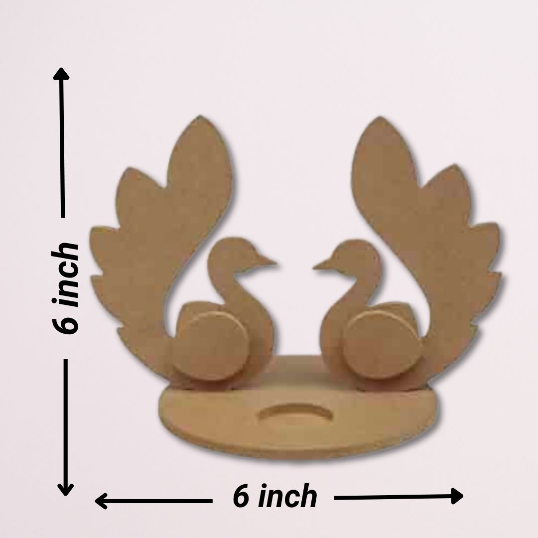 Peacock Shaped MDF Tealight Candle Holder TH013