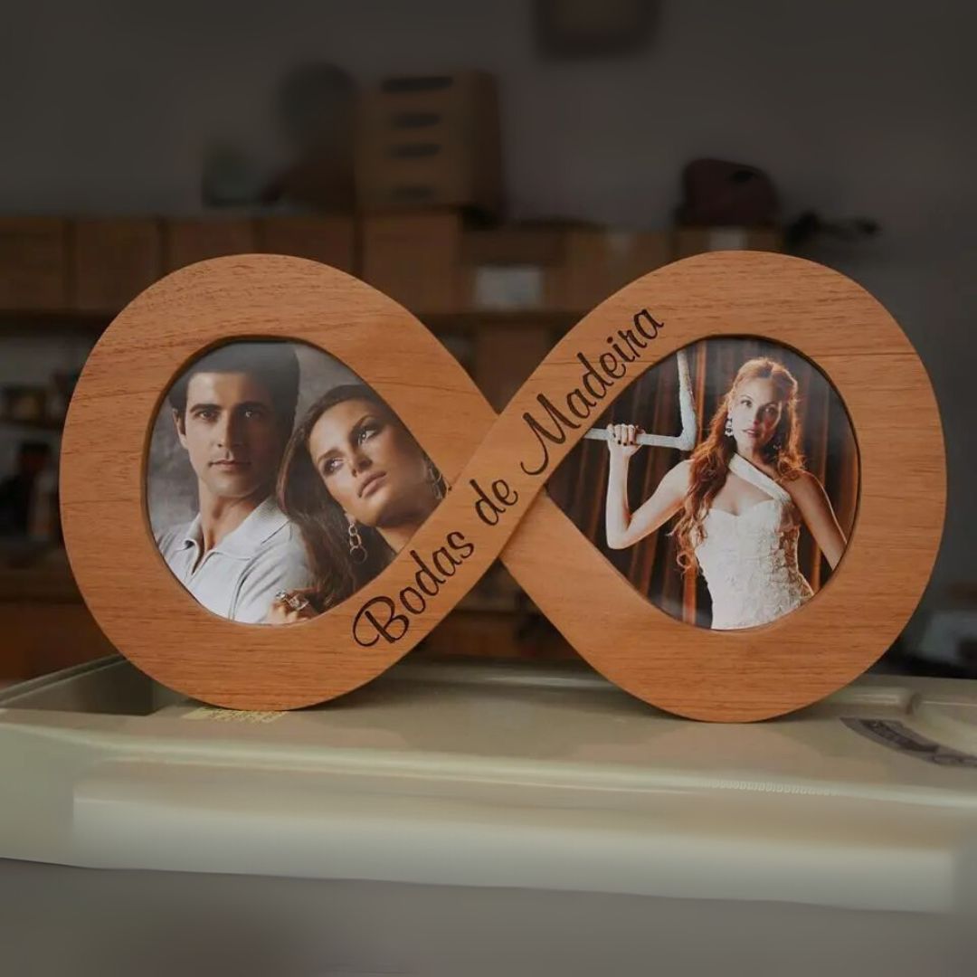 Personalized Infinity Symbol  Photo Frame – Dual Picture Holder