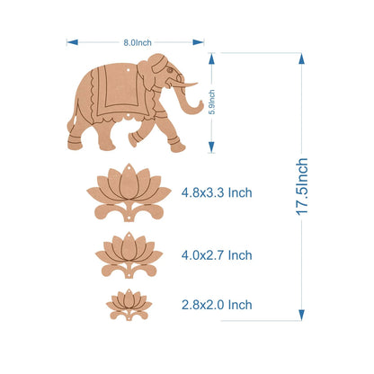 Pichwai Elephant Cutout