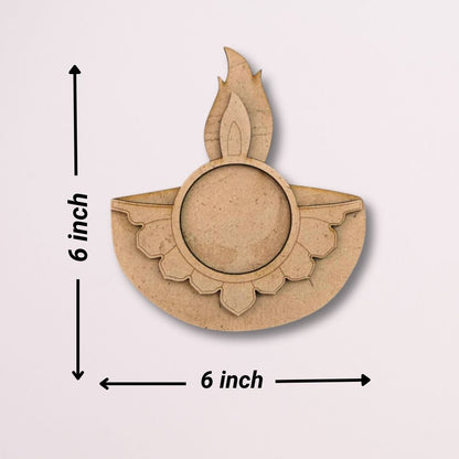 Diya Design MDF Tealight Candle Holder TH016