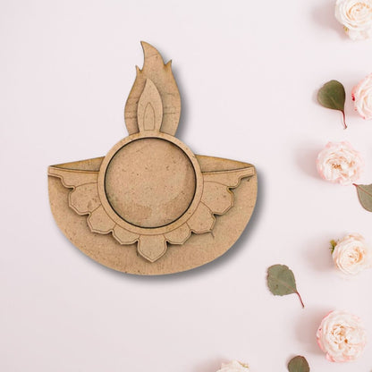 Diya Design MDF Tealight Candle Holder TH016