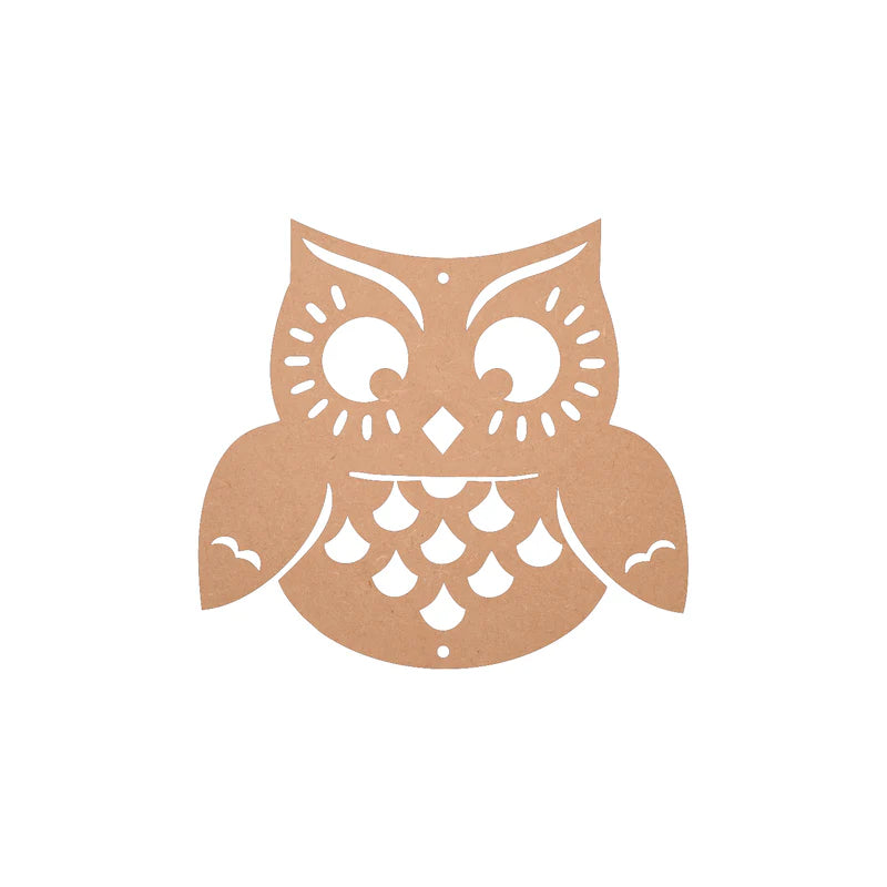 MDF Small Owl Mandala