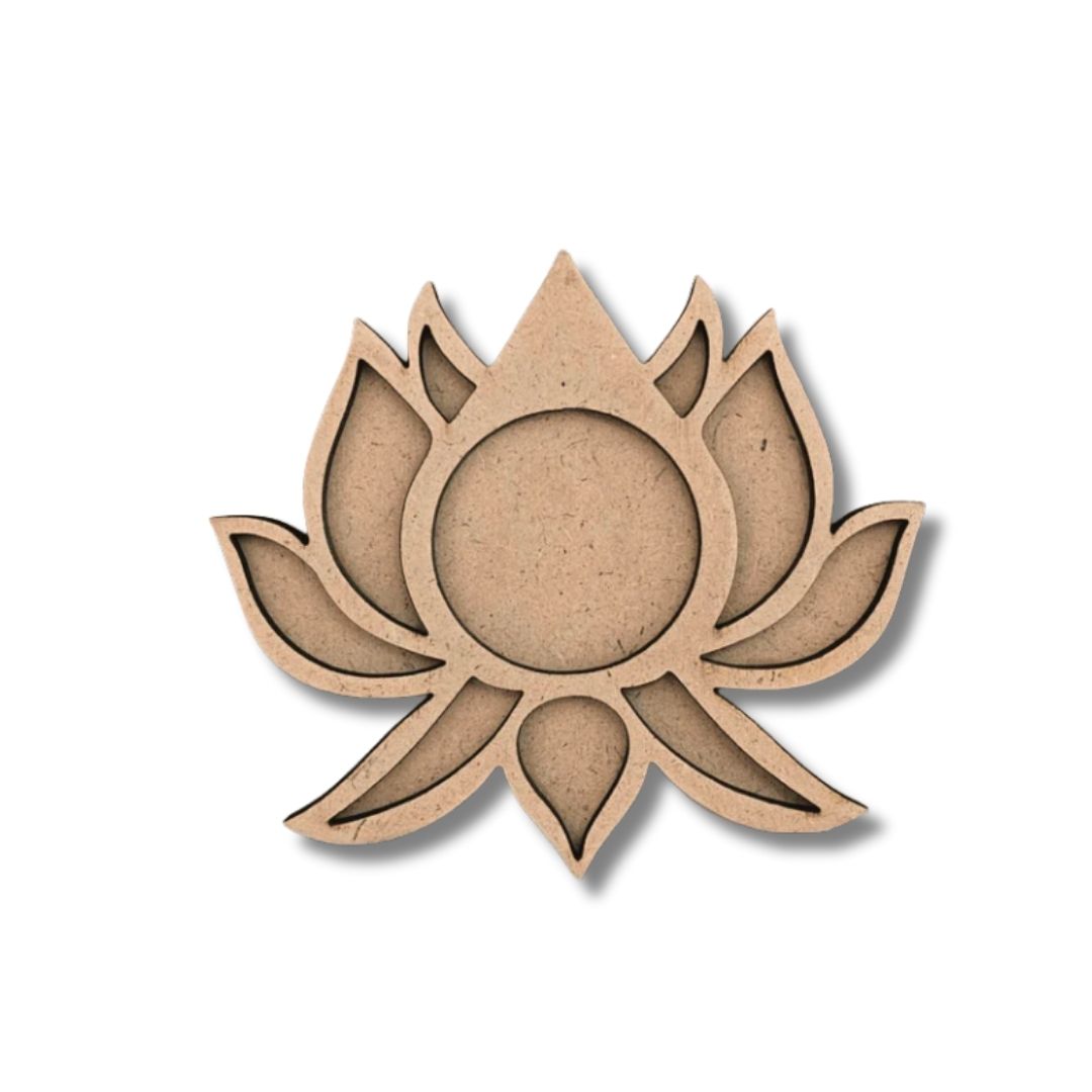 Lotus Shape MDF Tealight Candle Holder TH018