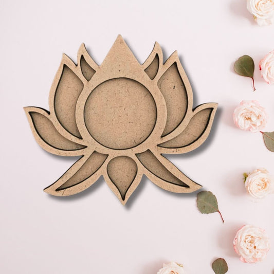 Lotus Shape MDF Tealight Candle Holder TH018