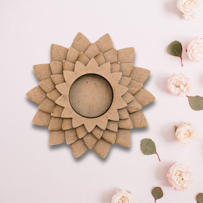 Sunflower Design MDF Tealight Candle Holder TH020
