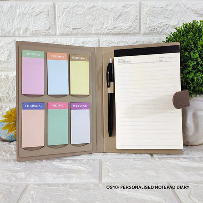 Personalized Diary & Pen Set with Name & Charm