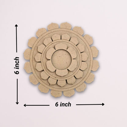 Flower Design MDF Tealight Candle Holder TH023